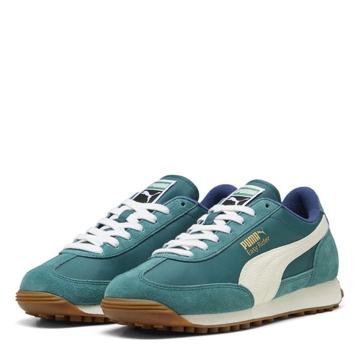 Puma Men's Green Easy Rider Vintage Low-Top Trainers in Size 11, Sports Direct