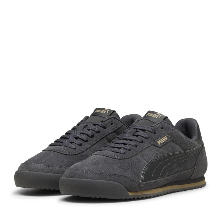 Puma Men's Grey Low-Top Trainers in Size 9.5, Sports Direct