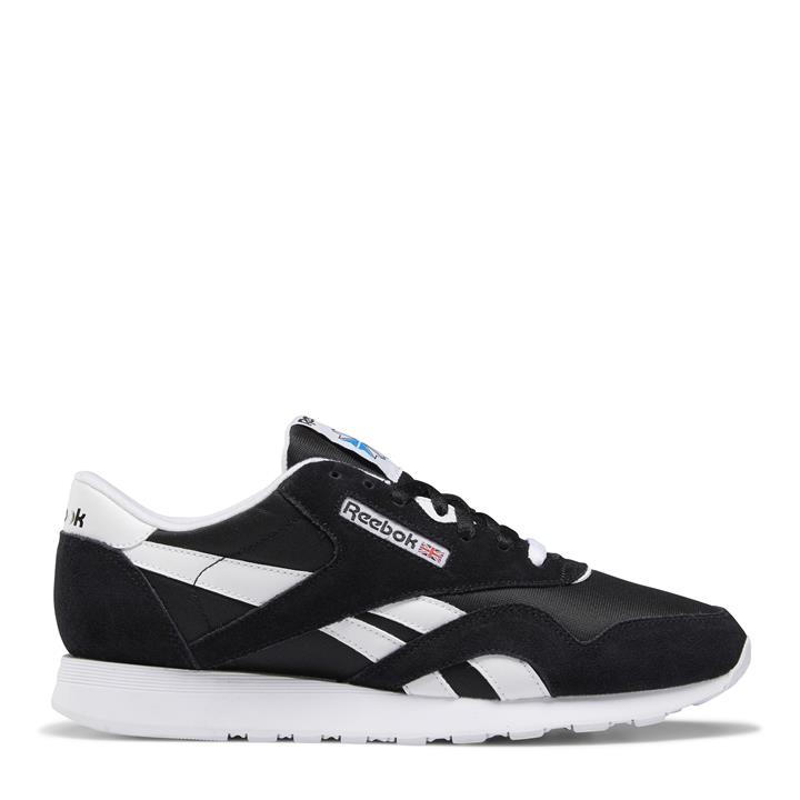 Reebok Men's Black Classic Nylon Shoes in Size 7, Sports Direct