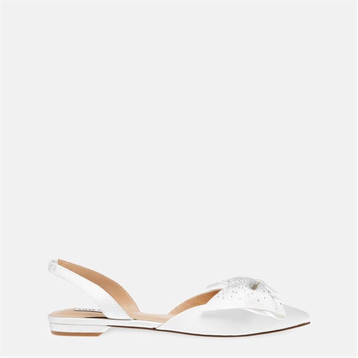 Steve Madden Women's White Cristel Slingbacks in Size 6, Sports Direct