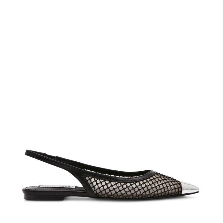 Steve Madden Women's Black Marissa Mesh Slingbacks in Size 4, Sports Direct
