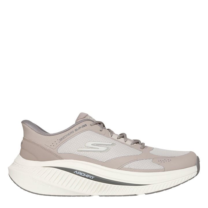 Skechers Men's Beige Go Walk Max Cushioning Slip On Runners in Size 8, Sports Direct