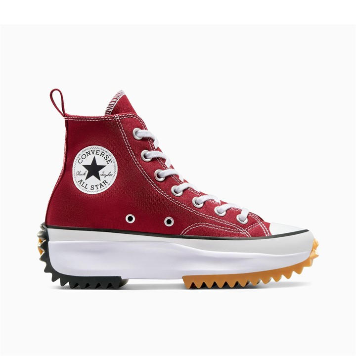 Converse  Red  Run Star Hike Platform Trainers in Size 6.5, Sports Direct