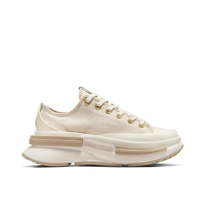 Converse  Beige Run Star Legacy Platform Trainers in Size 6.5, Sports Direct