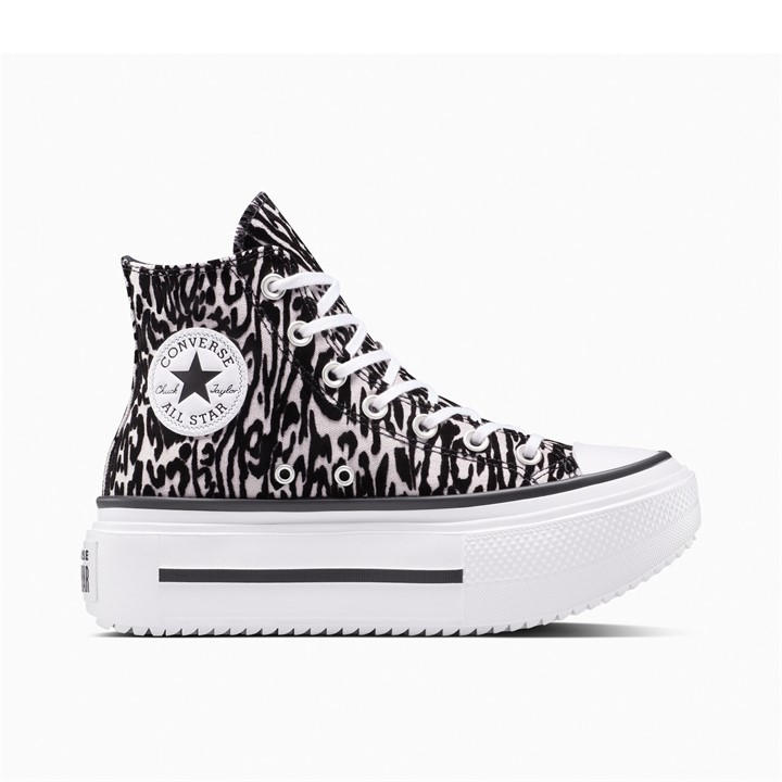 Converse  Black Chuck Taylor All Star Lif Platform Trainers in Size 5.5, Sports Direct