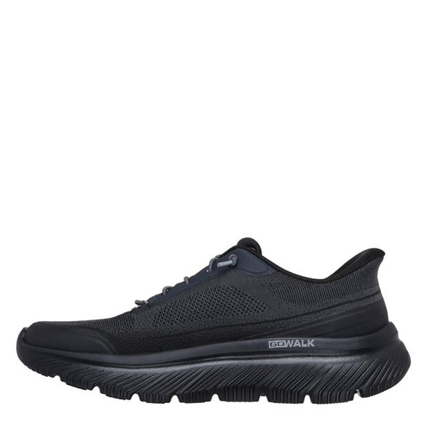 Black - Skechers - Go Walk Max Cushioning Hyper Slip On Trainers Mens
