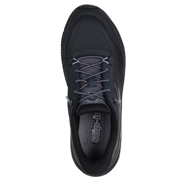 Black - Skechers - Go Walk Max Cushioning Hyper Slip On Trainers Mens