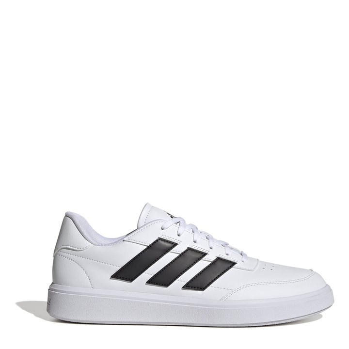 Adidas Men's White Courtblock Trainers in Size 10.5, Sports Direct