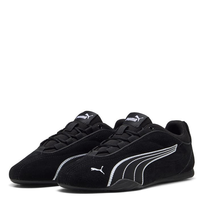 Puma Women's Black Catch Soleil Low-Top Trainers in Size 3.5, Sports Direct