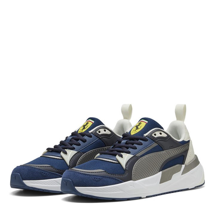 Puma Men's Blue Ferrari Trinity 2 Low-Top Trainers in Size 10.5, Sports Direct