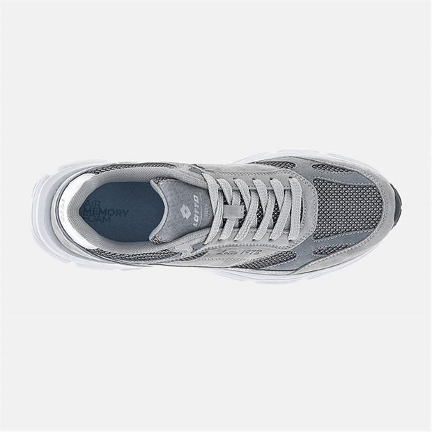 Mushroom Gray - Lotto Sport Italia - Men's Low-Top Trainers