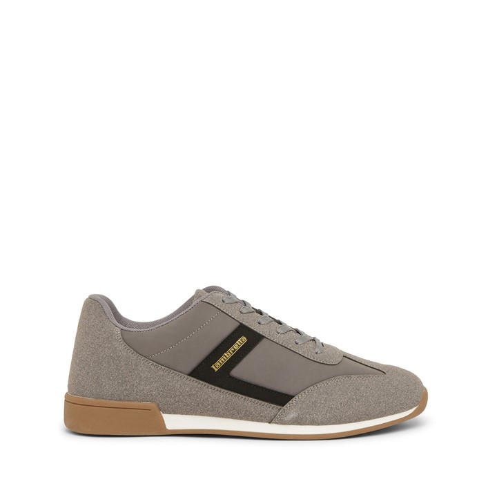 Lambretta Men's Grey Panther Court Trainers in Size 10, Sports Direct