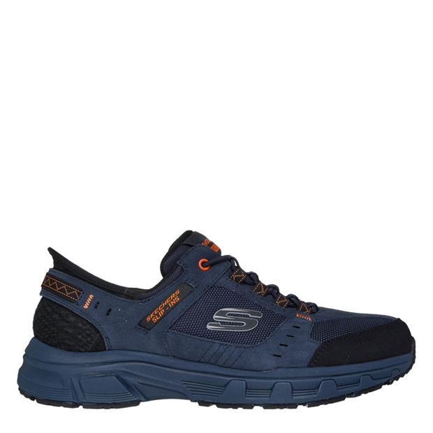 Navy/Orange - Skechers - Oak Canyon Slip On Runners Mens
