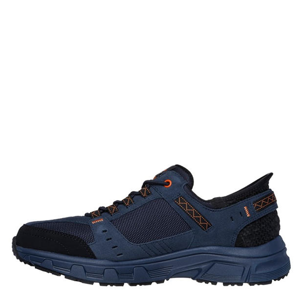 Navy/Orange - Skechers - Oak Canyon Slip On Runners Mens