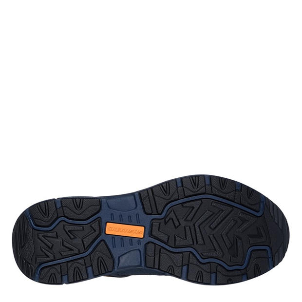 Navy/Orange - Skechers - Oak Canyon Slip On Runners Mens