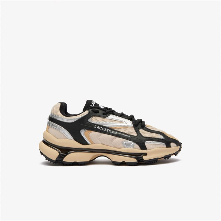 Lacoste Men's Beige L003 2K24 Trainers in Size 7.5, Sports Direct