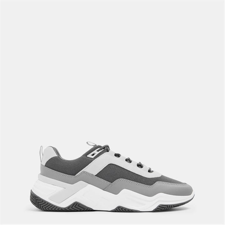 Mallet Men's Grey Odyssey Chunky Trainers in Size 7, Sports Direct