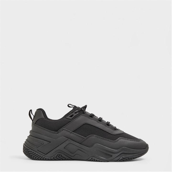 Mallet Men's Black Odyssey Chunky Trainers in Size 6, Sports Direct