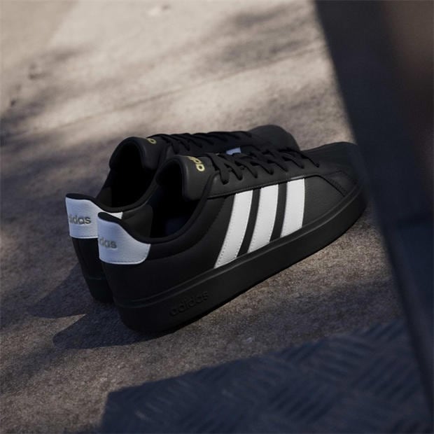 Black/White - adidas - Men's Street Talk Low-Top Trainers