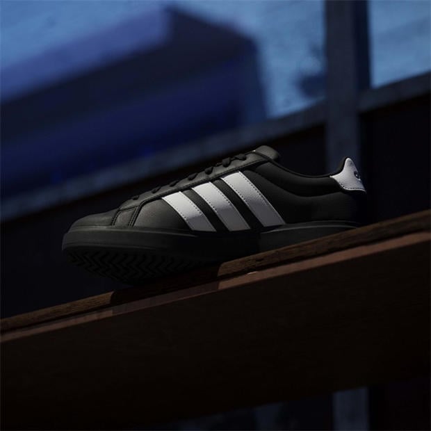 Black/White - adidas - Men's Street Talk Low-Top Trainers