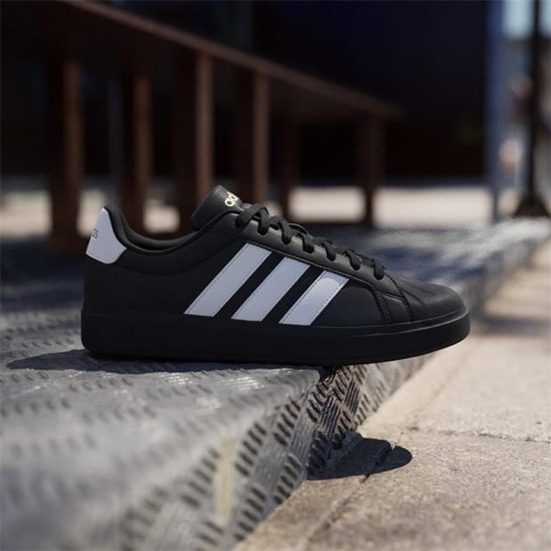 Black/White - adidas - Men's Street Talk Low-Top Trainers