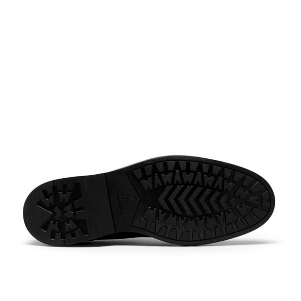 Black Leather - Clarks - Men's Aldwin Step Leather Loafers