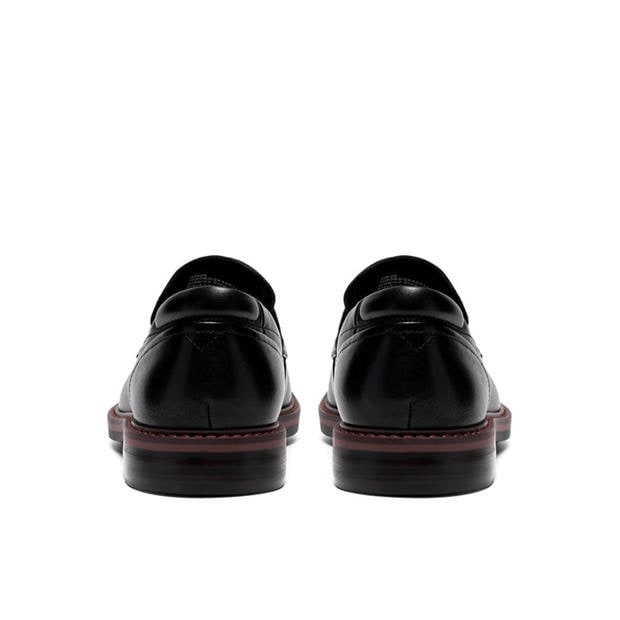Black Leather - Clarks - Men's Aldwin Step Leather Loafers
