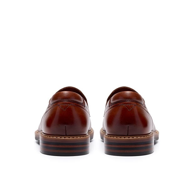 Tan Leather - Clarks - Men's Aldwin Step Leather Loafers