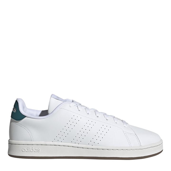 Adidas Men's White Advantage Low-Top Trainers in Size 9, Sports Direct