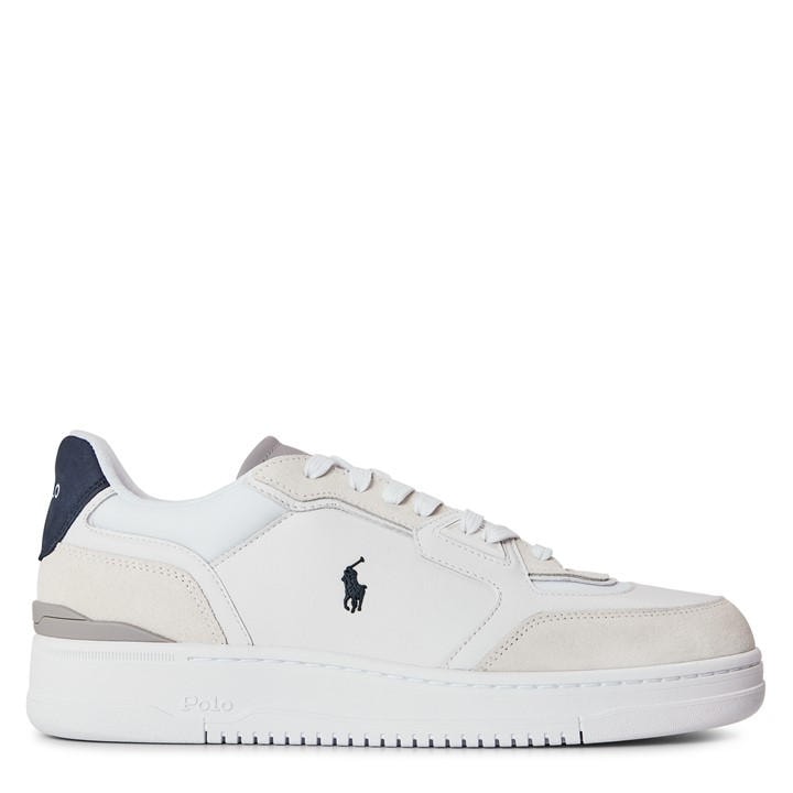 Polo Ralph Lauren Men's White Court Trainers in Size 10, Sports Direct