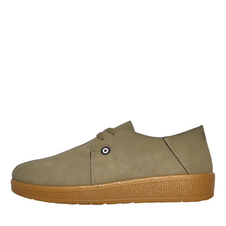 Lambretta Men's Beige Perez Court Trainers in Size 10, Sports Direct