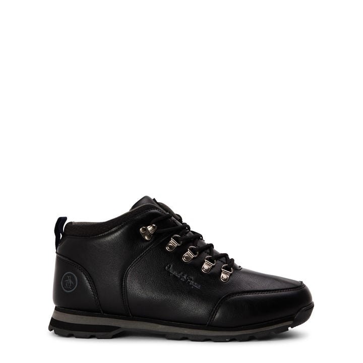 Original Penguin Men's Black Ember Hiker Rugged Boots in Size 6, Sports Direct