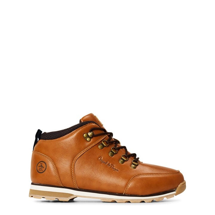 Original Penguin Men's Brown Ember Hiker Rugged Boots in Size 6, Sports Direct