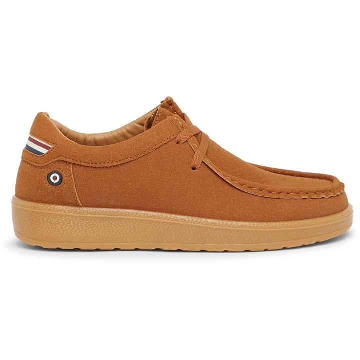 Lambretta Men's Brown Presley Court Trainers in Size 10, Sports Direct