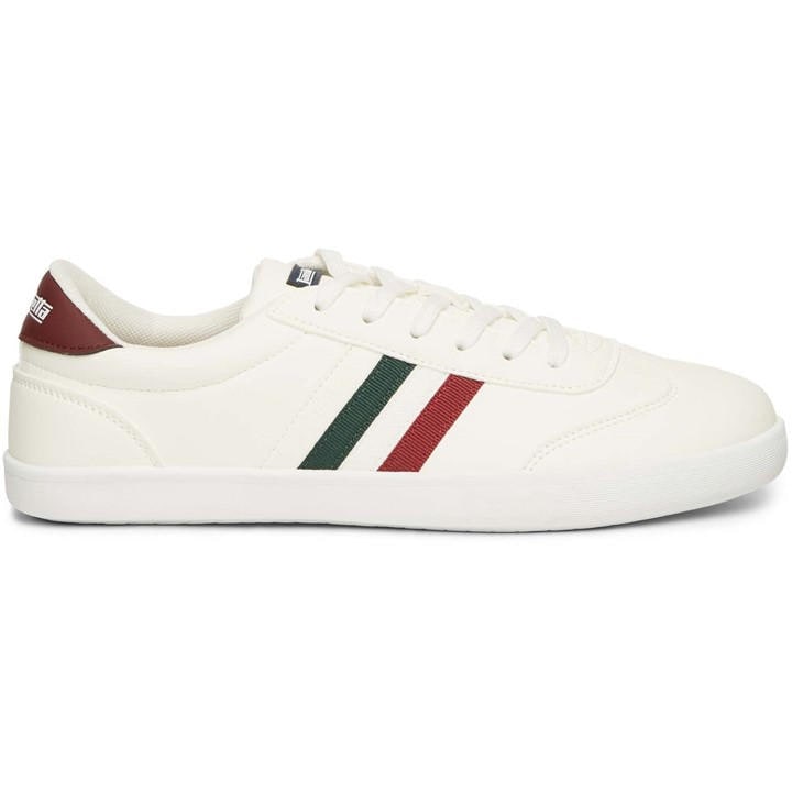 Lambretta Men's White Vulkan Court Trainers in Size 10, Sports Direct