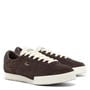 DK BRW/OFF WHT - Lacoste - Mens Aura Suede Sneakers