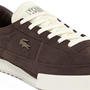 DK BRW/OFF WHT - Lacoste - Mens Aura Suede Sneakers