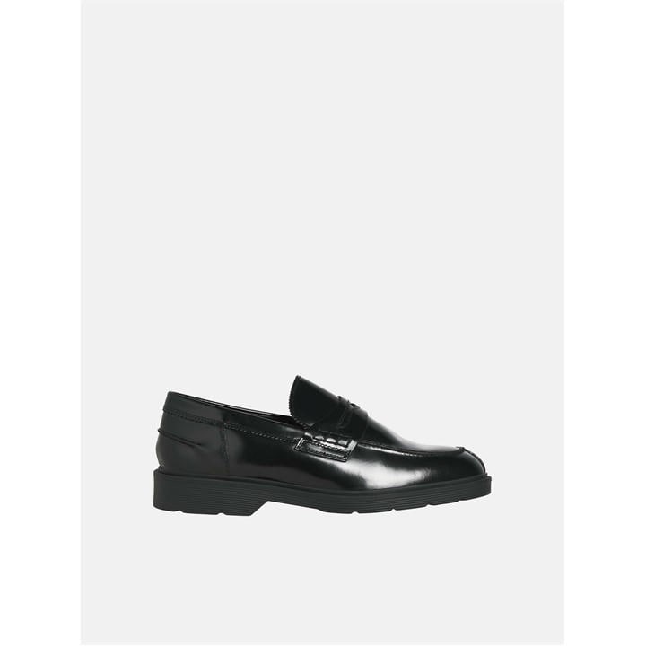 Jack And Jones Men's Black Dax Leather Loafers in Size 11, Sports Direct