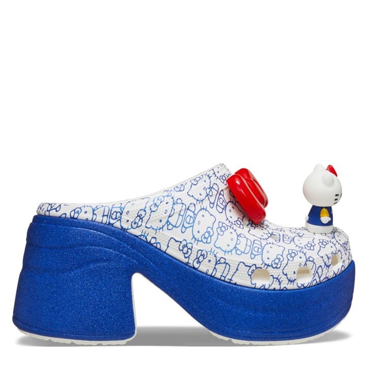 Crocs  White  Hello Kitty Siren Clogs in Size 12, Sports Direct