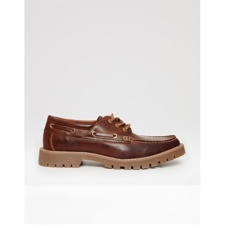 Threadbare Men's Brown Arrowton Boat Shoes in Size 9, Sports Direct