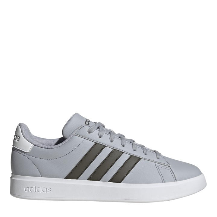 Adidas Men's Silver Low-Top Trainers in Size 7.5, Sports Direct