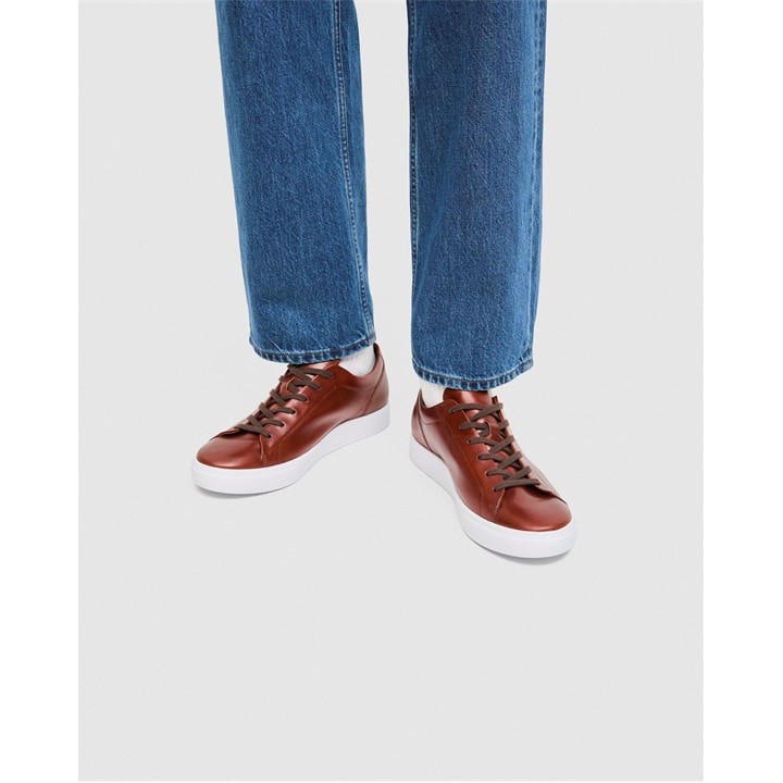 Ecco Men's Brown Court Trainers in Size 9.5, Sports Direct