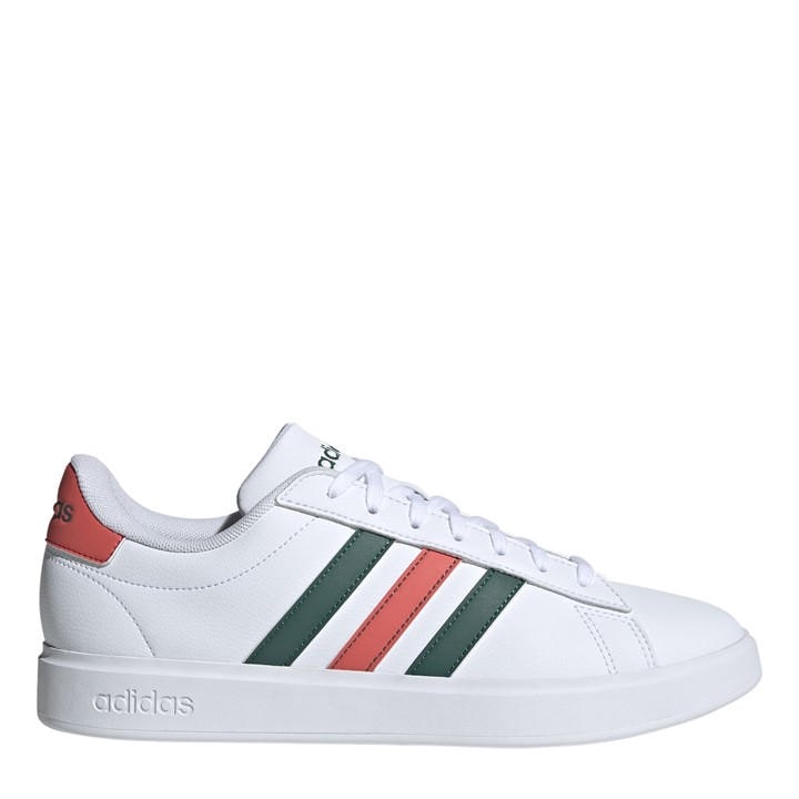 Adidas Men's White Grand Court 2.0 Low-Top Trainers in Size 7.5, Sports Direct