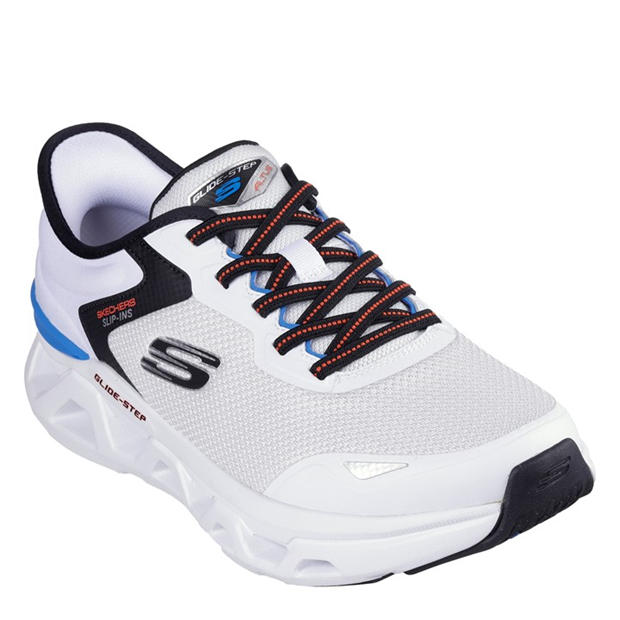 White/Multi - Skechers - Slip-Ins Mesh Lace-Up Sneaker W Ai Slip On Trainers Mens