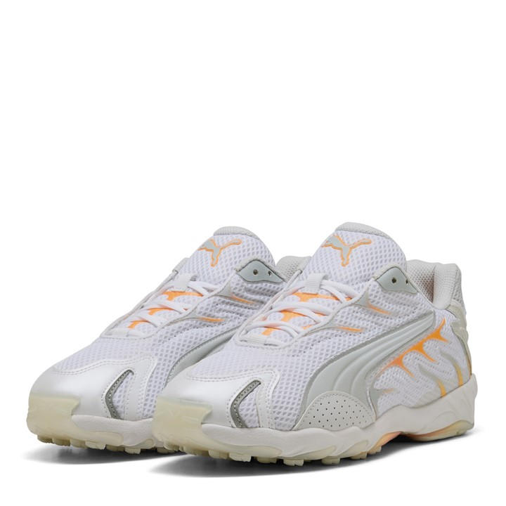 Puma Men's White Inhale Low-Top Trainers in Size 9.5, Sports Direct