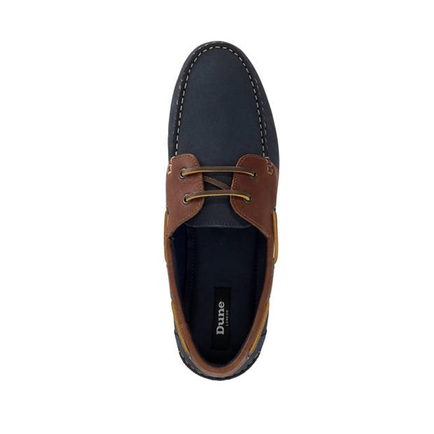 NAVY - Dune London - Men's Boat Shoes