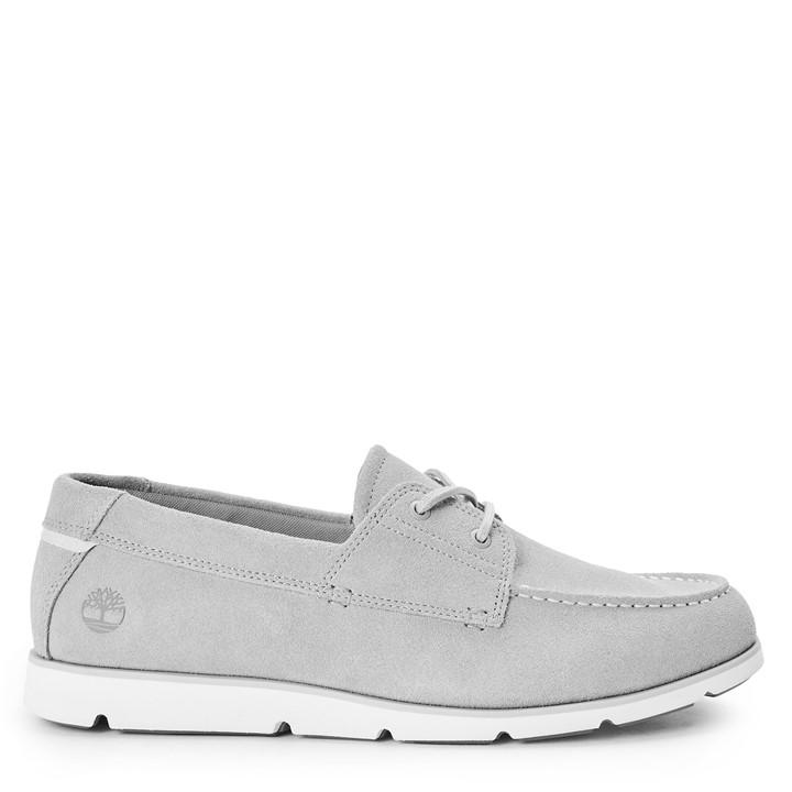 Timberland Men's Grey Grafton Bay Lace Up Dark Blue Boat Shoes in Size 6.5, Sports Direct
