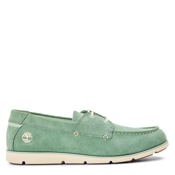 Timberland Men's Green Grafton Bay Lace Up Dark Blue Boat Shoes in Size 9.5, Sports Direct