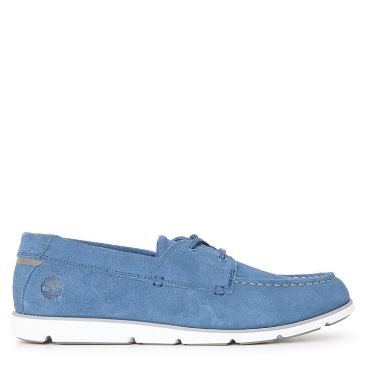 Timberland Men's Blue Grafton Bay Lace Up Dark Boat Shoes in Size 9.5, Sports Direct