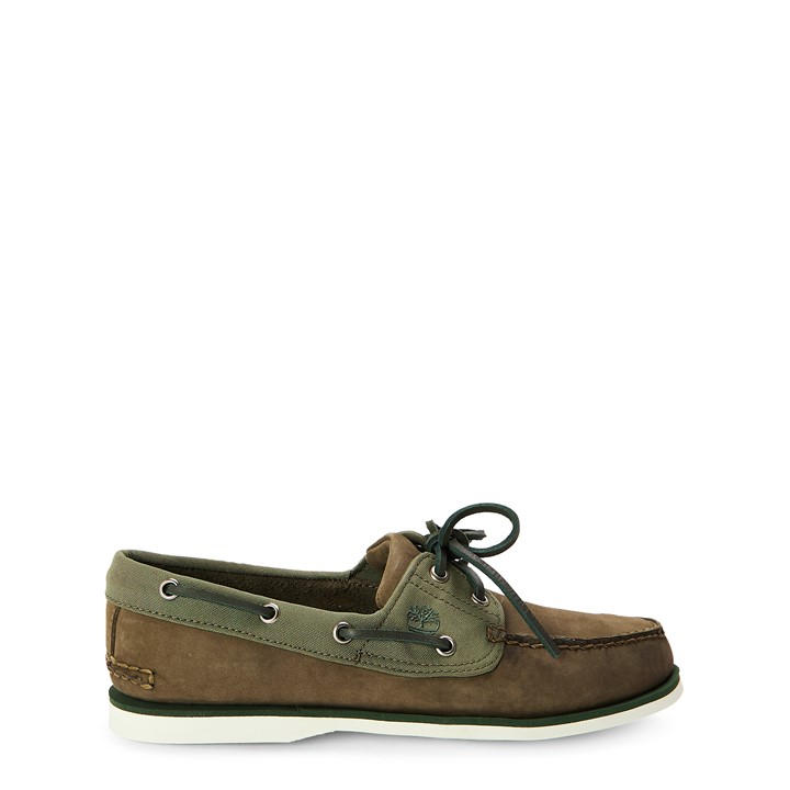 Timberland Men's Green Boat Shoe Dark Boat Shoes in Size 7.5, Sports Direct
